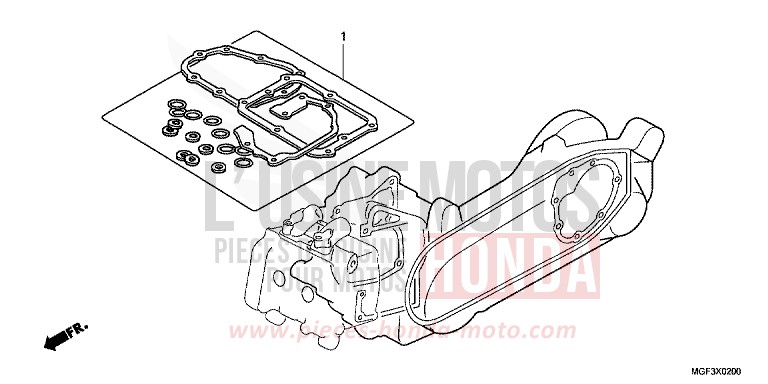 TROUSSE DE JOINT B de SILVER WING PEARL COSMIC BLACK (NHA64) de 2011